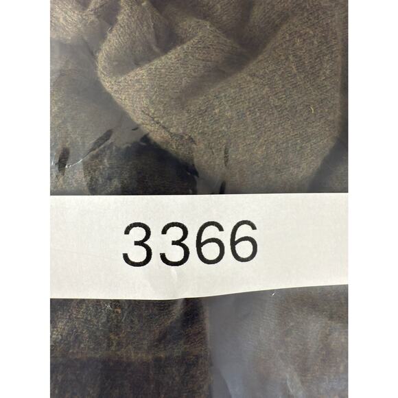 Sebastian Cooper Size L Cashmere Cotton Blend V Neck Sweater Olive Green Pullove - Picture 8 of 8